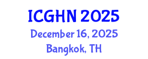 International Conference on Gastroenterology, Hepatology and Nutrition (ICGHN) December 16, 2025 - Bangkok, Thailand