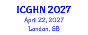 International Conference on Gastroenterology, Hepatology and Nutrition (ICGHN) April 22, 2027 - London, United Kingdom International Conference on Gastroenterology, Hepatology and Nutrition (ICGHN) April 22, 2027 - London, United Kingdom