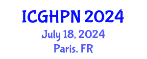 International Conference on Gastroenterology, Hepatology and Pediatric Nutrition (ICGHPN) July 18, 2024 - Paris, France