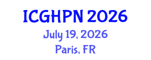 International Conference on Gastroenterology, Hepatology and Pediatric Nutrition (ICGHPN) July 19, 2026 - Paris, France