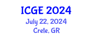 International Conference on Gender and Education (ICGE) July 22, 2024 - Crete, Greece