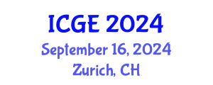 International Conference on Gender and Education (ICGE) September 16, 2024 - Zurich, Switzerland