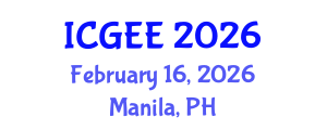 International Conference on Gender Equality in Education (ICGEE) February 16, 2026 - Manila, Philippines International Conference on Gender Equality in Education (ICGEE) February 16, 2026 - Manila, Philippines