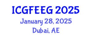 International Conference on Gender, Feminism, Entrepreneurship and Economic Growth (ICGFEEG) January 28, 2025 - Dubai, United Arab Emirates