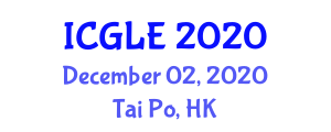 International Conference on Gender, Language and Education (ICGLE) December 02, 2020 - Tai Po, Hong Kong