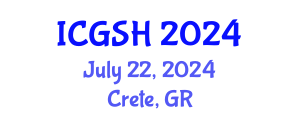 International Conference on Gender, Sex and Healthcare (ICGSH) July 22, 2024 - Crete, Greece