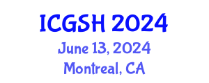 International Conference on Gender, Sex and Healthcare (ICGSH) June 13, 2024 - Montreal, Canada