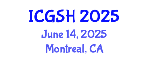 International Conference on Gender, Sex and Healthcare (ICGSH) June 14, 2025 - Montreal, Canada
