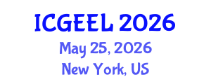 International Conference on General Education and Enhancing Learning (ICGEEL) May 25, 2026 - New York, United States International Conference on General Education and Enhancing Learning (ICGEEL) May 25, 2026 - New York, United States