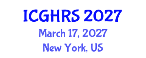International Conference on Genocide and Human Rights Studies (ICGHRS) March 17, 2027 - New York, United States International Conference on Genocide and Human Rights Studies (ICGHRS) March 17, 2027 - New York, United States