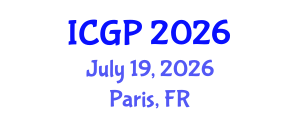 International Conference on Genomics and Pharmacogenomics (ICGP) July 19, 2026 - Paris, France