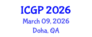 International Conference on Genomics and Pharmacogenomics (ICGP) March 09, 2026 - Doha, Qatar International Conference on Genomics and Pharmacogenomics (ICGP) March 09, 2026 - Doha, Qatar