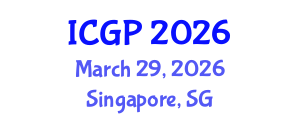 International Conference on Genomics and Pharmacogenomics (ICGP) March 29, 2026 - Singapore, Singapore