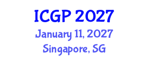 International Conference on Genomics and Pharmacogenomics (ICGP) January 11, 2027 - Singapore, Singapore