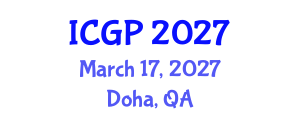 International Conference on Genomics and Pharmacogenomics (ICGP) March 17, 2027 - Doha, Qatar International Conference on Genomics and Pharmacogenomics (ICGP) March 17, 2027 - Doha, Qatar