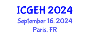 International Conference on Geoarchaeology and Environmental History (ICGEH) September 16, 2024 - Paris, France