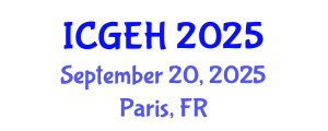 International Conference on Geoarchaeology and Environmental History (ICGEH) September 20, 2025 - Paris, France