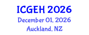 International Conference on Geoarchaeology and Environmental History (ICGEH) December 01, 2026 - Auckland, New Zealand International Conference on Geoarchaeology and Environmental History (ICGEH) December 01, 2026 - Auckland, New Zealand