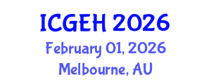 International Conference on Geoarchaeology and Environmental History (ICGEH) February 01, 2026 - Melbourne, Australia