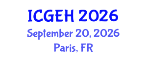 International Conference on Geoarchaeology and Environmental History (ICGEH) September 20, 2026 - Paris, France