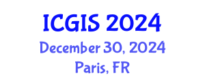 International Conference on Geographic Information Systems (ICGIS) December 30, 2024 - Paris, France