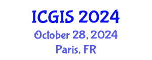 International Conference on Geographic Information Systems (ICGIS) October 28, 2024 - Paris, France