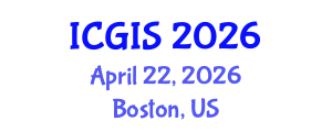 International Conference on Geographic Information Systems (ICGIS) April 22, 2026 - Boston, United States