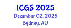 International Conference on Geographical Sciences (ICGS) December 02, 2025 - Sydney, Australia