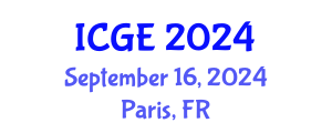 International Conference on Geography and Environment (ICGE) September 16, 2024 - Paris, France