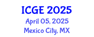 International Conference on Geography and Environment (ICGE) April 05, 2025 - Mexico City, Mexico