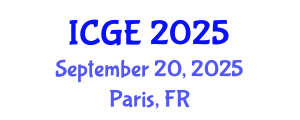International Conference on Geography and Environment (ICGE) September 20, 2025 - Paris, France