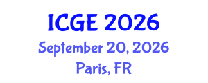 International Conference on Geography and Environment (ICGE) September 20, 2026 - Paris, France