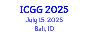 International Conference on Geography and Geosciences (ICGG) July 15, 2025 - Bali, Indonesia