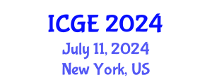 International Conference on Geography and the Environment (ICGE) July 11, 2024 - New York, United States
