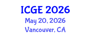 International Conference on Geography and the Environment (ICGE) May 20, 2026 - Vancouver, Canada