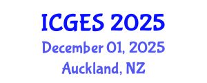 International Conference on Geography, Environment and Society (ICGES) December 01, 2025 - Auckland, New Zealand