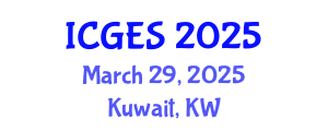 International Conference on Geography, Environment and Society (ICGES) March 29, 2025 - Kuwait, Kuwait
