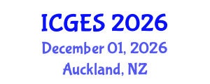 International Conference on Geography, Environment and Society (ICGES) December 01, 2026 - Auckland, New Zealand International Conference on Geography, Environment and Society (ICGES) December 01, 2026 - Auckland, New Zealand