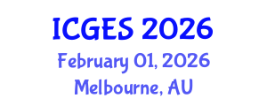 International Conference on Geography, Environment and Society (ICGES) February 01, 2026 - Melbourne, Australia