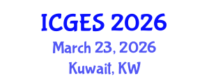 International Conference on Geography, Environment and Society (ICGES) March 23, 2026 - Kuwait, Kuwait International Conference on Geography, Environment and Society (ICGES) March 23, 2026 - Kuwait, Kuwait