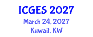 International Conference on Geography, Environment and Society (ICGES) March 24, 2027 - Kuwait, Kuwait International Conference on Geography, Environment and Society (ICGES) March 24, 2027 - Kuwait, Kuwait