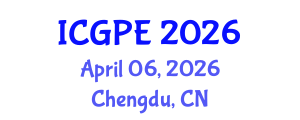 International Conference on Geography, Planning, and Environment (ICGPE) April 06, 2026 - Chengdu, China International Conference on Geography, Planning, and Environment (ICGPE) April 06, 2026 - Chengdu, China