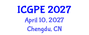 International Conference on Geography, Planning, and Environment (ICGPE) April 10, 2027 - Chengdu, China International Conference on Geography, Planning, and Environment (ICGPE) April 10, 2027 - Chengdu, China