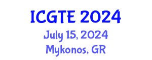 International Conference on Geography, Transport and Environment (ICGTE) July 15, 2024 - Mykonos, Greece