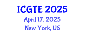 International Conference on Geography, Transport and Environment (ICGTE) April 22, 2025 - New York, United States