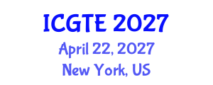 International Conference on Geography, Transport and Environment (ICGTE) April 22, 2027 - New York, United States International Conference on Geography, Transport and Environment (ICGTE) April 22, 2027 - New York, United States