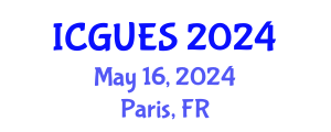 International Conference on Geography, Urban and Environmental Studies (ICGUES) May 16, 2024 - Paris, France