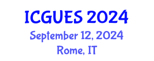 International Conference on Geography, Urban and Environmental Studies (ICGUES) September 12, 2024 - Rome, Italy