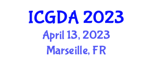 International Conference on Geoinformatics and Data Analysis (ICGDA) April 13, 2023 - Marseille, France