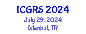 International Conference on Geoinformatics and Remote Sensing (ICGRS) July 29, 2024 - Istanbul, Turkey